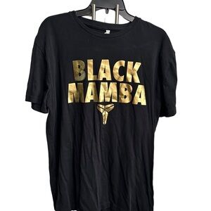 Men's Black Mamba Gold Print T-Shirt